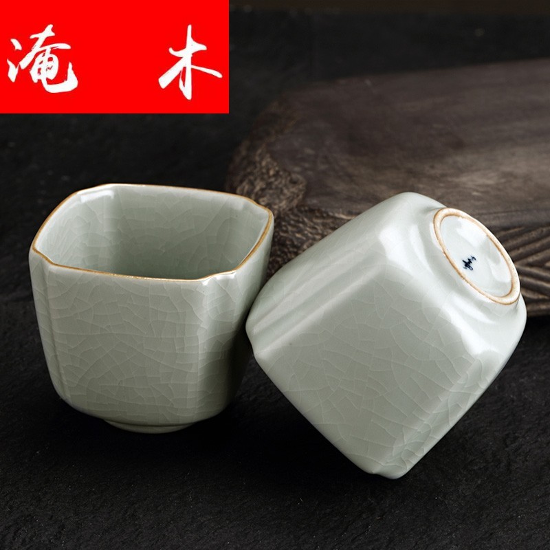 Submerged wood FengZi household your up single CPU kung fu tea set sample tea cup individual cup single master cup ceramic tea cups