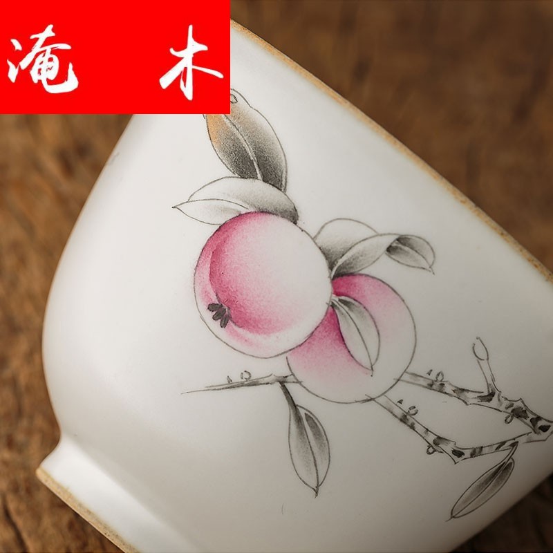 Flooded your up hand - made large wood piece only three tureen tea cups to leave but a jingdezhen checking ceramic bowl