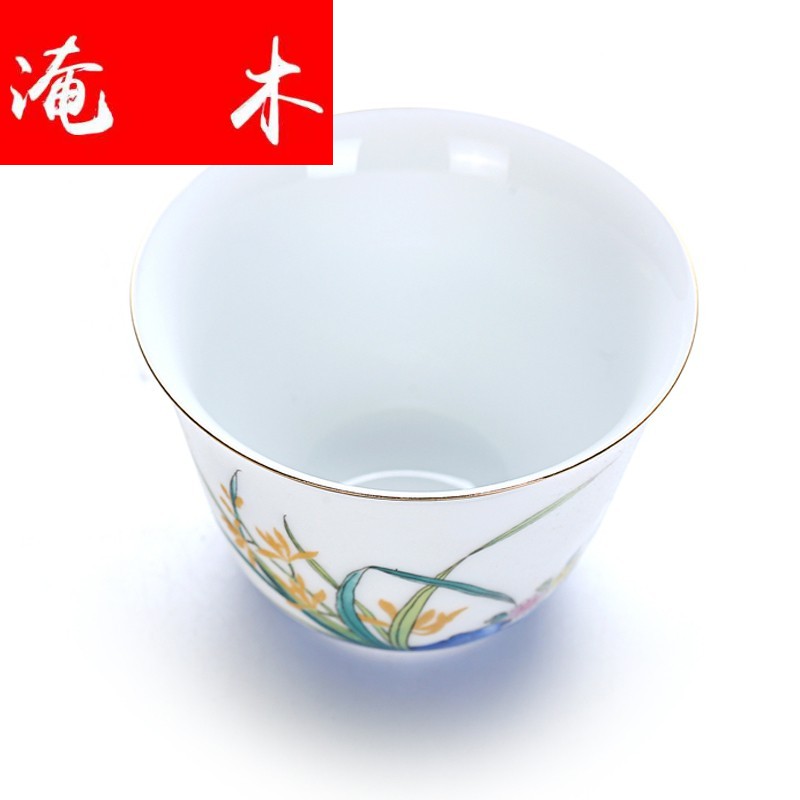 Flooded demand from the perfume sample tea cup ceramic cups kung fu tea set large individual cup of white porcelain master cup tea cups