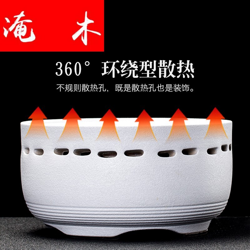 Flooded wood electric heating electric TaoLu tea furnace glass pot clay POTS iron pot of boiling water tea cooked tea stove household contracted