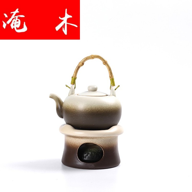 Submerged wood seconds alcohol furnace boiling tea stove cooking pot of tea of household ceramic teapot alcohol lamp electric kettle furnace