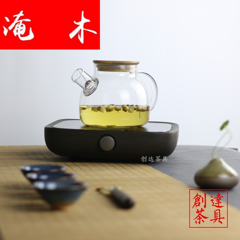 Submerged wood thickening kettle pot teapot heat resisting high temperature glass teapot can fire electricity TaoLu dedicated