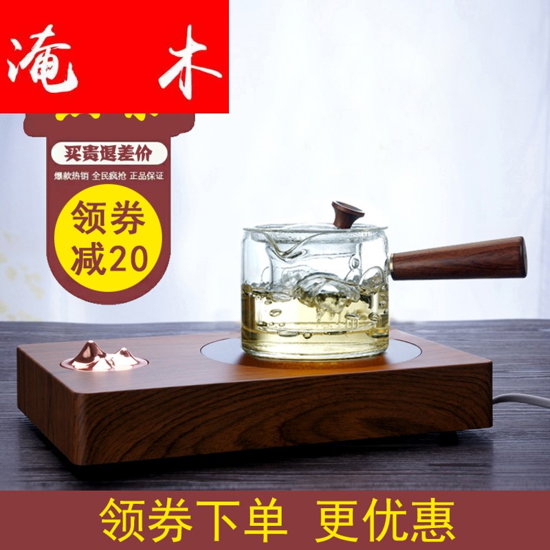 Submerged wood new electric TaoLu electric furnace iron pot of tea tea stove minimalist view mountain silver pot of special electric furnace heat vessels