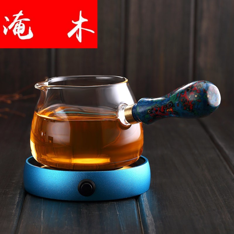 Flooded wooden insulating base glass teapot warm the teapot tea cup mat cup mat intelligent electric constant temperature heating