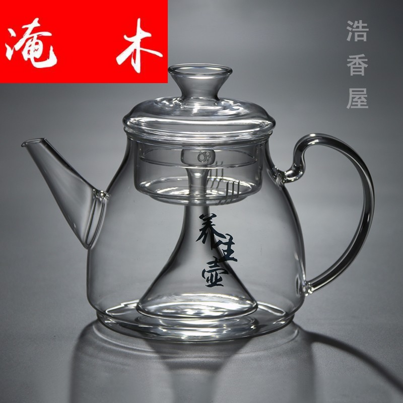 Submerged wood electric heating glass TaoLu steaming kettle black tea steam boiling tea, induction cooker kettle teapot single pot