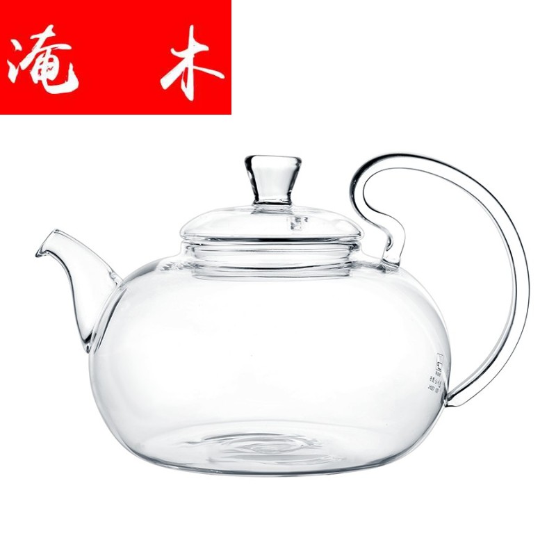 Submerged wood high temperature curing glass teapot health household electrical TaoLu tea set water boiling kettle furnace'm