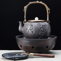 Buffalo Meat Tea Pot Boiling Tea Instrumental Kutian Tea Suit Home Cast-iron Pot Electric Pottery Stove Burning Water Pot Office Cooking Tea Stove