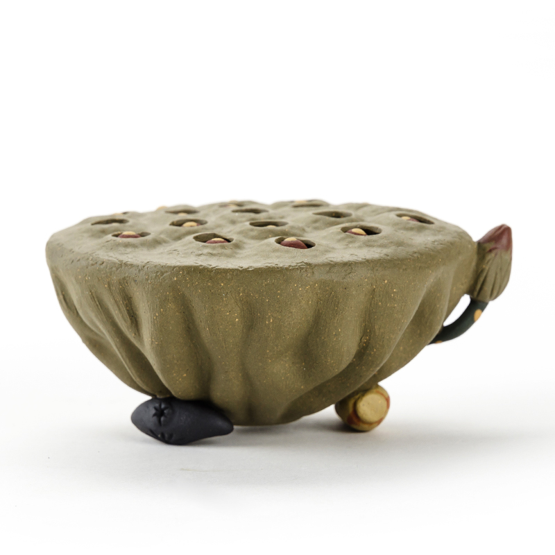 NiuRen violet arenaceous manual hydraulic lotus tea pets play kung fu tea accessories creative ceramics zero matchs tea tray was furnishing articles