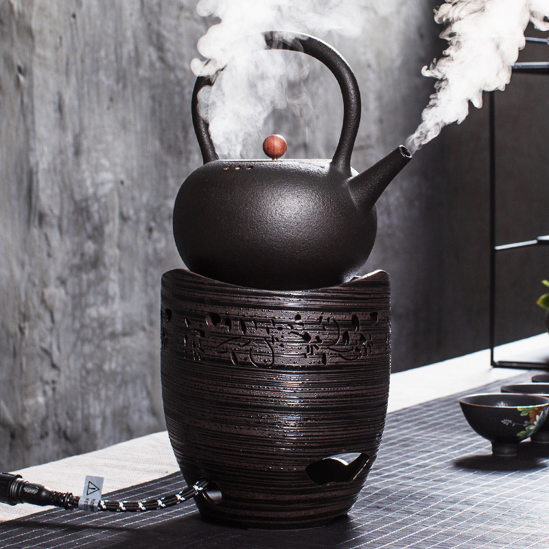 TaoLu NiuRen electricity boiling tea ware ceramic tea stove black tea black pottery tea electric jug kettle home outfit