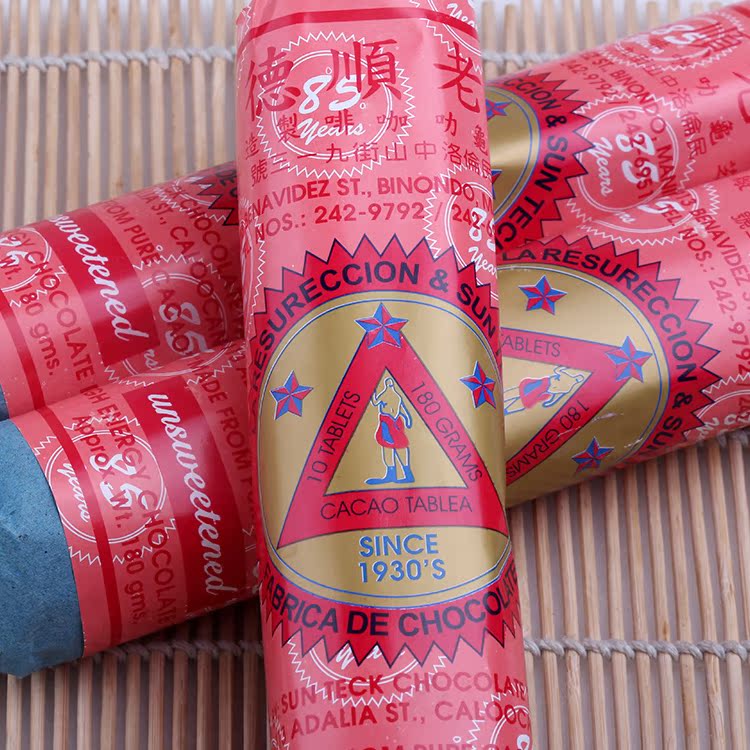 菲律宾进口正品老顺德朱古力芝龟力叻无糖正宗纯可可