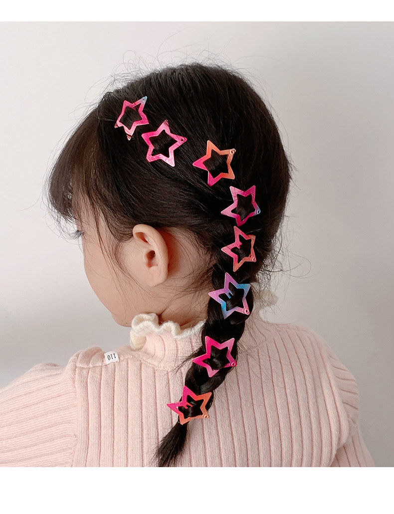 七色王国儿童星星发夹女童五角星发卡子公主碎发卡小女孩头饰宝宝bb夹