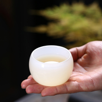 Tangzhan jade porcelain tea cup tea cup Master Cup Cup Cup big white porcelain glass glass glass glass single Cup Jianzhan Kung Fu Tea Cup Cup