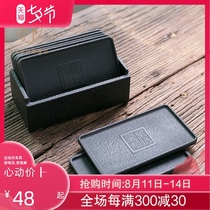 Park Haowu Jinshi coaster tea mat Creative tea cup mat Insulation pot holder Japanese tea ceremony tea set combination
