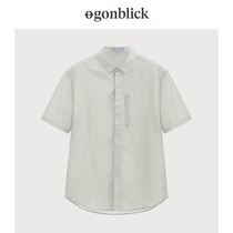 Nordic moment linen shirt mens short sleeve shirt loose size Chinese cotton linen long sleeve mens casual couple