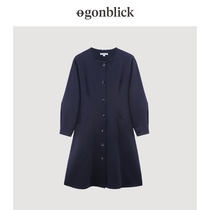 Nordic moments Limen dress and autumn womens casual temperament Japanese dress with a long dress in a dress