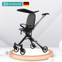Slip baby walk baby artifact stroller High landscape lightweight two-way stroller Simple folding summer childrens umbrella car