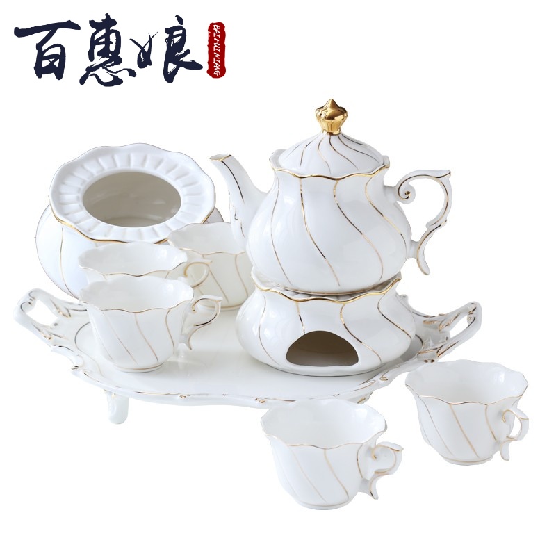 (niang Nordic ipads China tea set fruit ceramic teapot household take the teapot tea based base