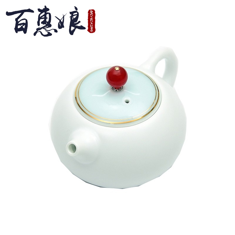 (niang high - end travel tea set ceramic up with a pot of four cups of kung fu tea teapot teacup tea tray