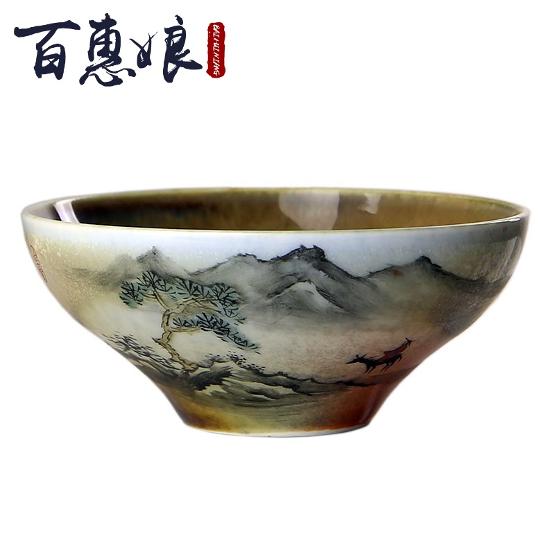 (niang jingdezhen wood sample tea cup maintain hand - made wine cup to use ceramic cups kung fu tea set