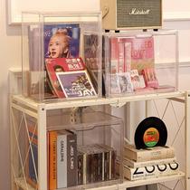 Album storage box display cabinet acrylic cd transparent dustproof disc shelf vinyl record cassette Liu Yanfang