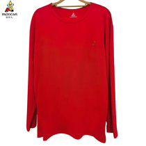 Scarecrow underwear men mens solid color red this year wedding festive thin round neck knee brace set