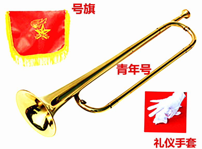 精品青年号少年号军乐队小号鼓号乐器学生初学者少先队号漆金色