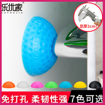 Door handlebar anti-collision sticker ball mat door stop door suction silent non-perforated door top refrigerator door touch glass door cushion silicone pad