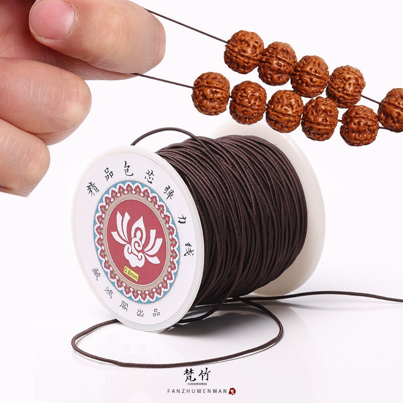 进口文玩包芯弹力线串珠绳穿手链松紧线手串佛珠星月金刚饰品 Изображение 1 进口文玩包芯弹力线串珠绳穿手链松紧线手串佛珠星月金刚饰品 Изображение 1