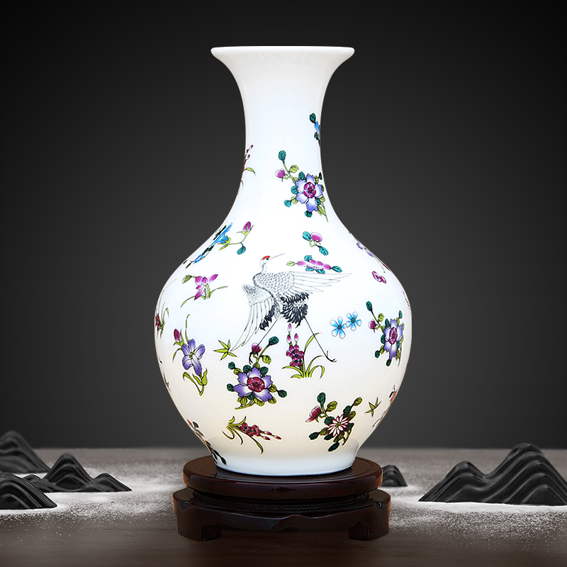 The New Chinese vase furnishing articles sitting room adornment of jingdezhen ceramics creative gifts crafts holiday gifts