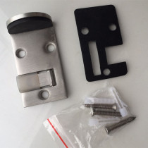 High-end Kenderky Door Gear Stainless Steel Door Stall Glass Door Positioner Ground Suction Anti-Ram Door Top