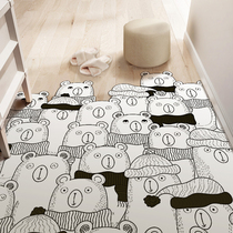 Scrub mat pvc entry door leather carpet cartoon household door mat access door waterproof non-slip non-wash mat