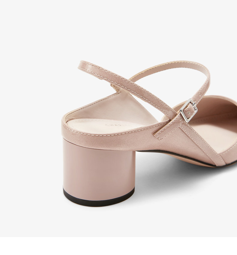 charleskeith秋冬女鞋ck160920135简约尖头中跟女士凉鞋