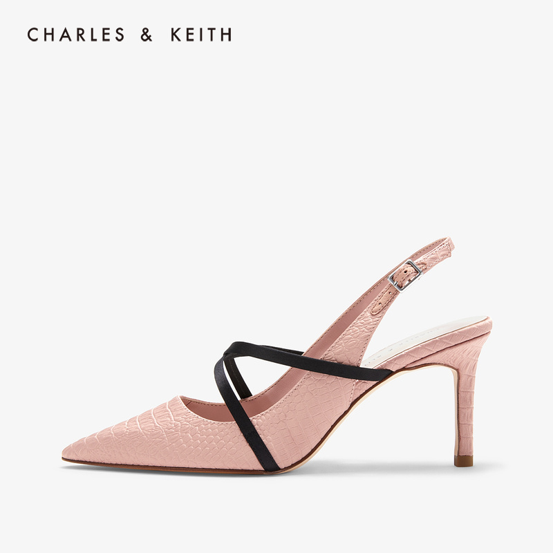 Полуботинки CHARLES & KEITH CK160361156 крест-ремешок женские слинг на высоких каблуках