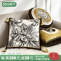 Monet garden retro light lavish sofa Pillow Modern American Lean back cushions headback cushions Brief Joins wind rests on pillows