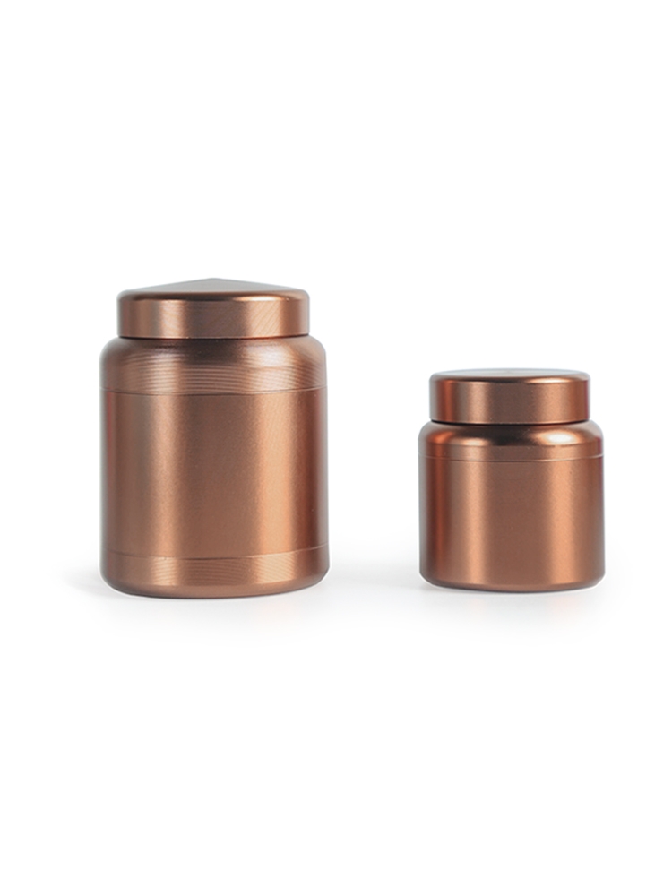 About Nine artisans travel small portable mini titanium alloy is a stainless steel tea caddy fixings box seal