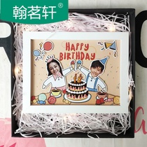 Handmade Diy Three-dimensional Couple Avatar Custom Photo Frame Creative Photo Swing Table Send Bestie Wedding Birthday Gifts