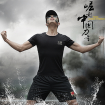 Chinese T-shirt women Summer Special Forces short sleeve military fan T-shirt mens physical clothing round neck cotton wordless T-shirt training uniforms