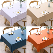 White tablecloth waterproof and oil-proof disposable rectangular restaurant coffee table hotel conference room solid color tablecloth pvc table mat