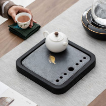 Wujinshi small tea tray household water storage type dry bubble tea table Japanese style with drainage tea tray office ceramic tea tray