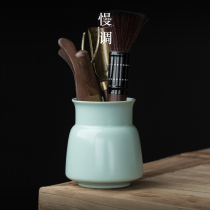 Slow Tone Black Sandalwood Solid Wood Tea Road Six Gentlemen Suit Kongfu Tea Accessories Big Full Home Tea Making Tool Tea Clip