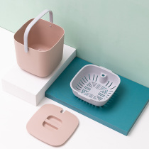 Household tea bucket with lid tea table drainage bucket tea slag bucket filter small bucket kung fu tea set accessories