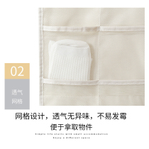 Wardrobe underwear socks storage bag hanging bag storage bag wall hanging dormitory wardrobe hanging storage artifact fabric