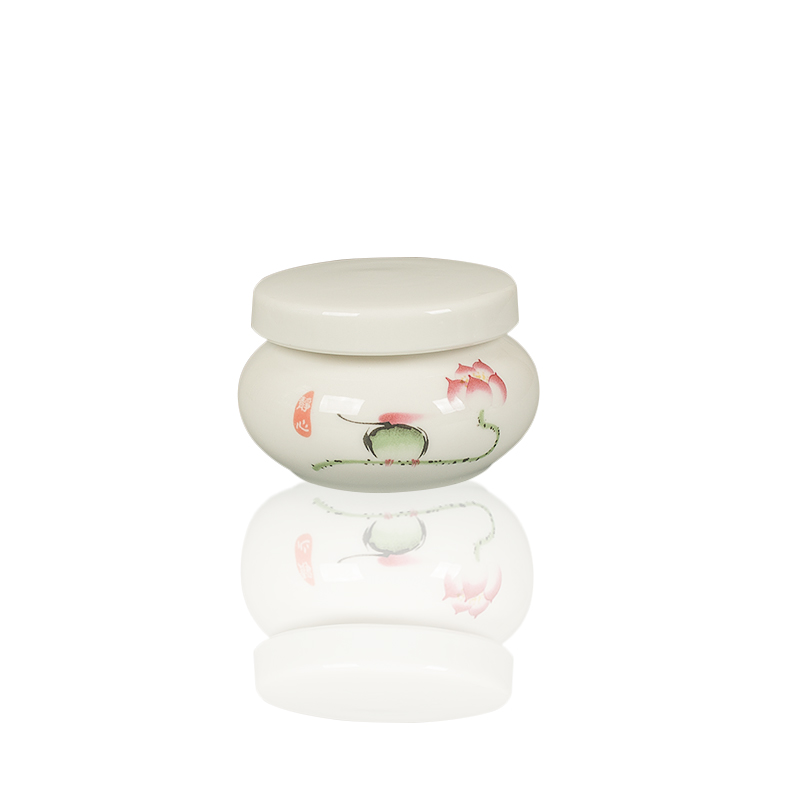 New mini rotating seal pot small small jar ceramic POTS paste pot of honey jar of face cream packing bottle