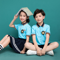 Primary school uniforms set spring summer kindergarten uniforms new children boys and girls British style class uniforms graduation uniforms