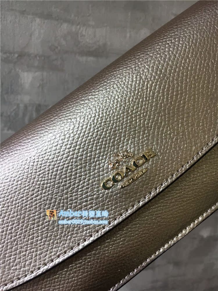 英國哪裡買coach便宜 美國代購 國內現貨 COACH 女士薄款信封長款錢包 多色 F52689 coach便宜