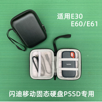SanDisk E30E60E61 Solid-State Mobile Hard Drive Organizer Cover Shatterproof PSSD for SanDisk