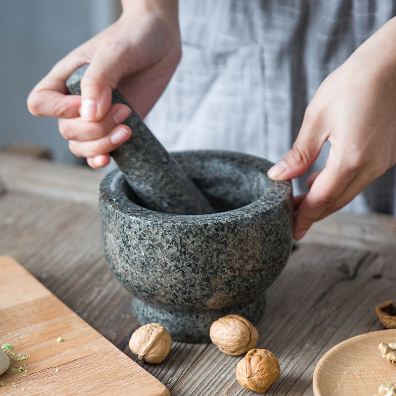 摩登主妇 复古大理石系列捣蒜器 家用研磨器
