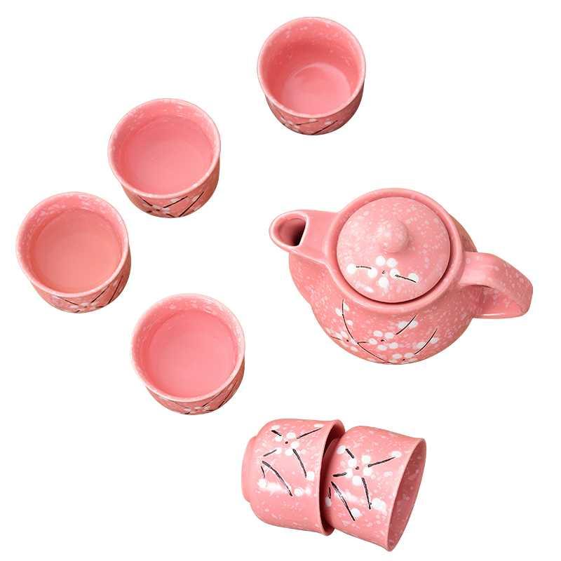 Special hand - made restaurant everyday household ceramic tea set tea tea teapot teacup set a wedding gift