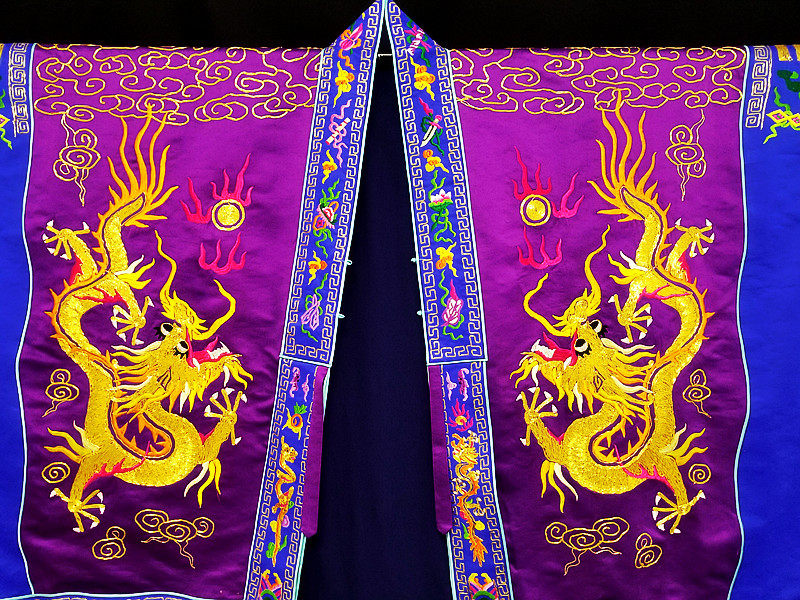 厂家-全金线手工大龙九龙法衣/九龙法衣道教法衣高功法衣绛衣道袍