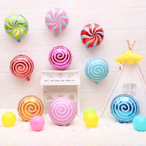 Birthday arrangement Lollipop balloon baby year party decorations candy aluminum film balloon children scene layout